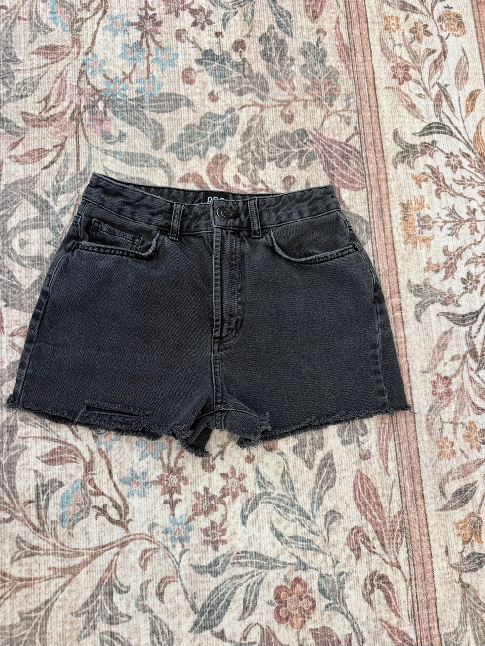 BDG Black High Waist Cutoff Denim Shorts
